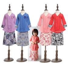 Baju batik model abaya untuk hijaber. Baju Kebaya Batik Moden Kanak Kanak Perempuan By Alphamamma