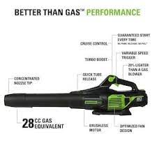 Greenworks Pro 60 Volt Max 130 Mph Brushless Handheld Cordless Electric Leaf Blower Battery Included Lowes Com Blowers Power To Weight Ratio Electricity