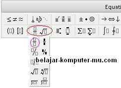 Cara Menulis Rumus Matematika Pada Ms Word Matematika Menulis Belajar