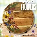 Dried Flowers Serving Tray