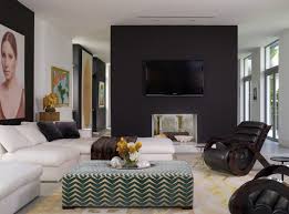 However, nowadays there are so many accent wall ideas for living room with different textures, tiles and wallpapers, so you are free to choose. 20 Knockout Black Accent Wall In The Living Room Home Design Lover