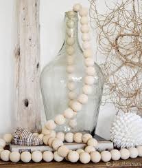 Wood Bead Garland Clothes Line Home Decor Beach Scandinavian 30mm Beads 2 Metres Long Eco Friendly All Nat Wood Bead Garland Beaded Garland Wooden Bead Garland
