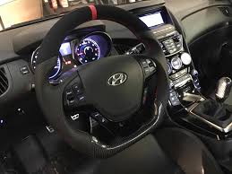 The coupe featured a continuation of hyundai's fluidic sculpture body design language, with more aggressive styling than the sedan. 2009 2016 Genesis Coupe Fully Custom Steering Wheel Built Your Way Socal Garage Works