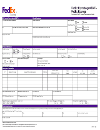 15 Printable Commercial Invoice Template Fedex Forms Fillable Samples In Pdf Word To Download Pdffiller