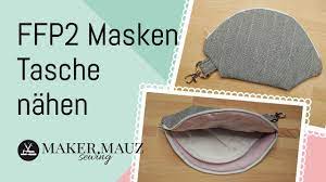 Mit der kleinen schlaufe kann sie auch problemlos z.b. Ffp2 Masken Tasche Nahen Kostenloses Schnittmuster Nahanleitung Youtube