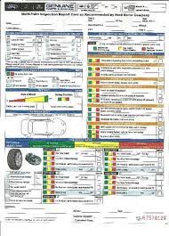 Ford Multi Point Inspection Report Card Download 9 Inspection Checklist Ford Motor Company Vehicle Inspection