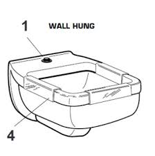 wall hung clinic service sink parts catalog