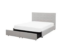 F9234 king size bedframe aunoo furniture. Fabric Eu King Size Bed With Storage Light Grey La Rochelle Beliani De