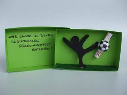 Geschenkbox Fussball Geldgeschenk Geschenke Verruckte Geschenke Geldgeschenke