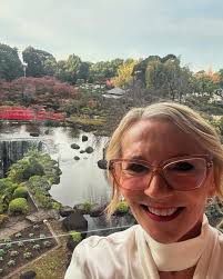 Breakfast overlooking a Japanese Garden