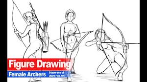 Figure Drawing No 8 Female Archers Youtube New drawing anime poses male 48 ideas #drawing. figure drawing no 8 female archers