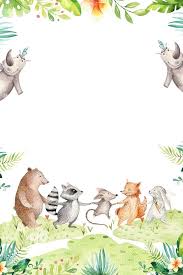 Cartoon Animal Poster Background Cute Cartoon Wallpapers Animal Posters Cute Drawings