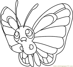 Butterfree Pokemon Coloring Pokemon Coloring Pages Pokemon Coloring Sheets