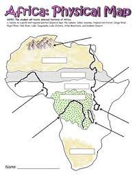 Use our free africa map quiz to learn the locations of all african countries. Africa Physical Map Worksheets Teaching Resources Tpt