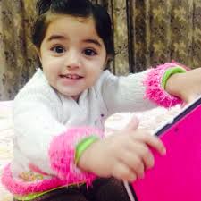 Aaradhya Taneja is feeling happy.