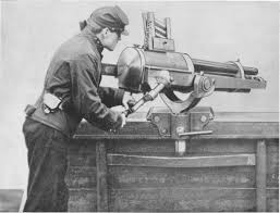 The film shows in detail how the men clean and fire the immense hotchkiss gun, a weapon capable of great destruction. Lock Stock And History The Hotchkiss Revolving Cannon Designed By The