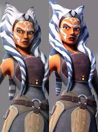 The One On The Left Looks So Much More Like Ahsoka Than The One On The Right How Ahsoka Should Have Star Wars Characters Star Wars Ahsoka Star Wars Clone Wars