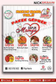 Contoh gambar menu makanan dan minuman. Contoh Desain List Menu Buku Menu Daftar Menu Poster Ayam Geprek Percetakan Murah Tanjungbalai Percetakan Tanjungbalai Desain Online Logo Banner Spanduk