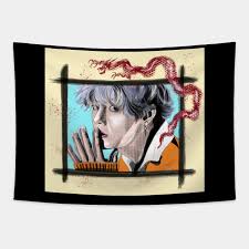 Winsor & newton acrylic paint and van bleiswijck holland acrylic paint. Bts Kim Taehyung Fan Art Taehyung Tapestry Teepublic