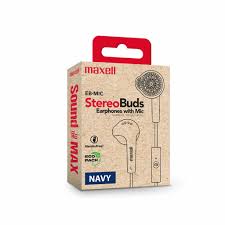 AURICULARES IN EAR CON CABLE MAXELL NAVY EB-MIC