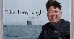 During the meeting, moon is. Live Laugh Love Kim Jong Un Flag Laugh Poster