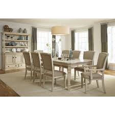 Ashley Furniture Demarlos Butterfly Extension Dining Table Set In Parchment White Round Dining Room Sets Traditional Dining Room Furniture Dining Room Furniture Sets