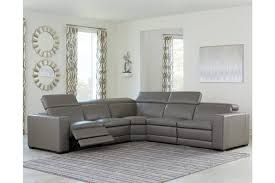 The wonderfully soft nubuck leather makes the underline sofa amazingly comfortable. Texline 5 Piece Dual Power Reclining Modular Sectional Ashley Furniture Homestore