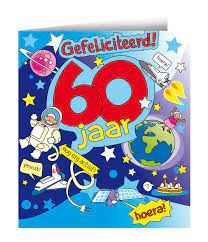 Wenskaart Gefeliciteerd 60 Jaar Feestbazaar Nl