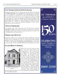 Celebrating Gods People in Extraordinary Variety - Saint Thomas the  Apostle Catholic Church