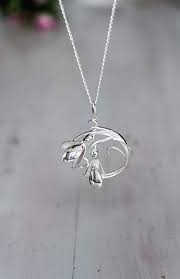 Reserved Art Nouveau Pendant Snowdrop Pendant Sterling Silver Pendant Botanical Jewelry Round Pendant Wedding Gift Unique Pendant Spri Sterling Silver Pendants Nature Jewelry Jewelry