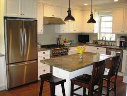 l shaped kitchen with island bench cuisine contemporaine ilot cuisines design straight line