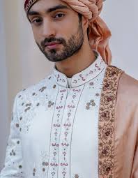 Buy The Classic Groom Sherwani Set by Designer JATIN MALIK Online at  Ogaan.com
