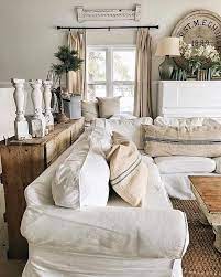 A Cozy Neutral Farmhouse Christmas French Country Living Room Country Living Room Modern Farmhouse Living Room Decor