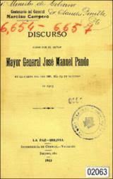Discurso leído por el señor mayor general José Manuel Pando en la fiesta  militar del día 29 de octubre de 1913