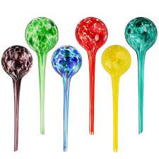 Brajttt Plant Watering Globes 6pcs Automatic Glass Watering Bulbs Decorative Garden Watering Glass Drip Ball With Watering Globe Watering Bulbs Water Garden