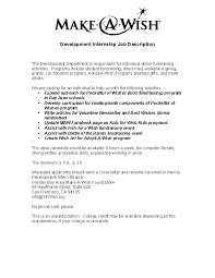 Internship Job Description Template Pdfsimpli