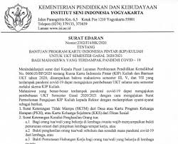 Berisi contoh surat pernyataan lengkap dengan formatnya. Surat Edaran Rektor Tentang Bantuan Program Kartu Indonesia Pintar Kip Kuliah Untuk Ukt Semester Gasal 2020 2021 Bagi Mahasiswa Yang Terdampak Pandemi Covid 19 Isi Jogja