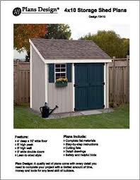 A wide variety of outdoor storage sheds options are available to you, such as plastic type. 4 X 10 Lean To Storage Shed Project Plans Design Etsy In 2020 Shed Building Plans Backyard Sheds Building A Storage Shed