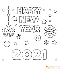 Learn about famous firsts in october with these free october printables. Happy New Year 2021 Coloring Page 02 Free Happy New Year Coloring Page