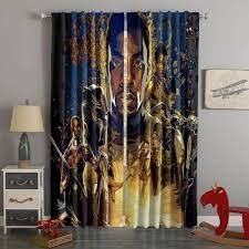 3d Printed Black Panther Style Custom Living Room Curtains Besthome Curtains Living Room Curtains Boy Bedroom Design