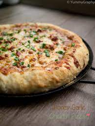 Honey Garlic Chicken Pizza Yummygraphy Honey Garlic Chicken Garlic Pizza Honey Garlic
