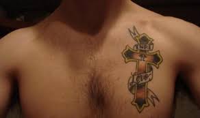 Wonderful cross tattoo on chest. 100 Gorgeous Cross Tattoo Designs With Meanings 2021