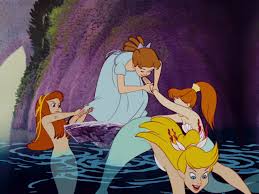 Wendy Darling Gets Attacked By The Mermaids From Walt Disney S Peter Pan 1953 Peter Pan Mermaids Peter Pan Disney Mermaid Lagoon
