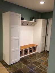 Ikea Mudroom Hack Pax Closets Ekby Shelf And Corbels Gerton Desk Top Kallax Bench Seat And Pjas Baskets Garderobe Ikea Ikea Lagerung Dreckschleuse
