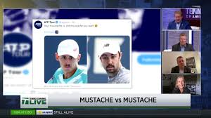 Sent from my iphone using tapatalk. Tennis Channel Live The Social Net Mustache Vs Mustache Youtube