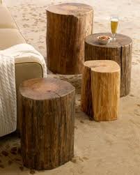 Wood Block Side Tables Horchow Wood Blocks Log Side Table Furniture
