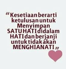 Berhentilah mengecewakan seorang yang telah setia untukmu, ingatlah bahwa roda kehidupan selalu berputar. Facebook