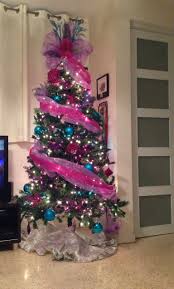 Pink Blue Christmas Tree Girly Girly Christmas Tree Holiday Christmas Tree Pink Christmas