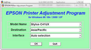 Have we recognised your operating system correctly? Epson Stylus C41ux Adjustment Program Reset Utility Epson Printer Reset Epson Inkjet Printer Epson Epson Printer