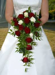 Medieval Wedding Flowers Cascading Wedding Bouquets Cascading Bridal Bouquets Red Bouquet Wedding